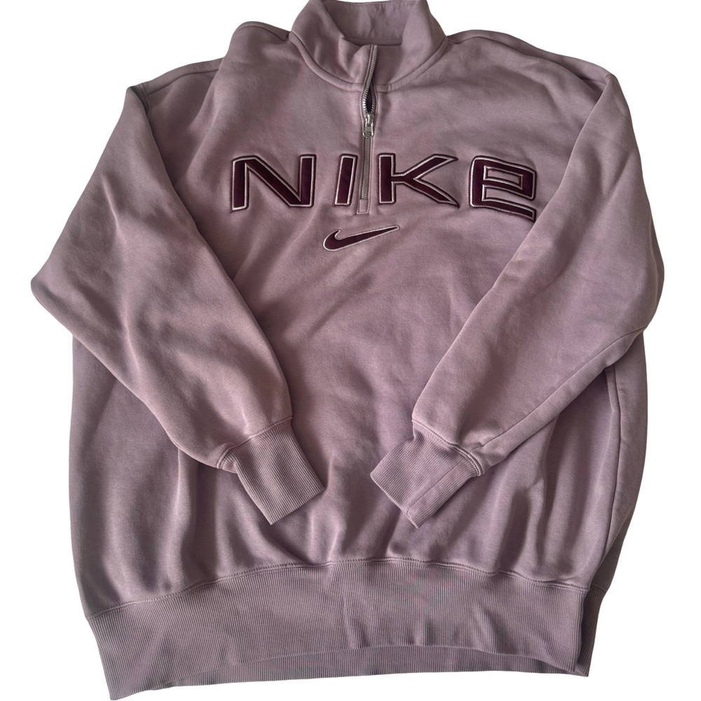 NWOT Nike Sportswear Women’s Purple 1/4 Zip Phoenix Fleece Size L
